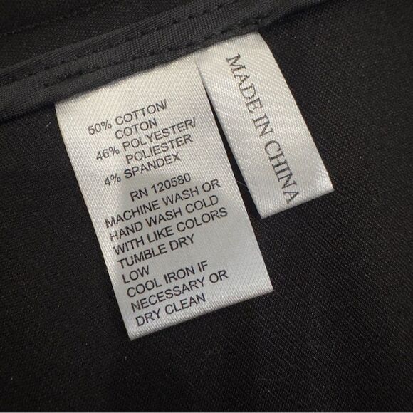 NWT Amanda + Chelsea Size 12 Contemporary Fit Low Rise Waist Ankle Pant Black - Picture 9 of 9